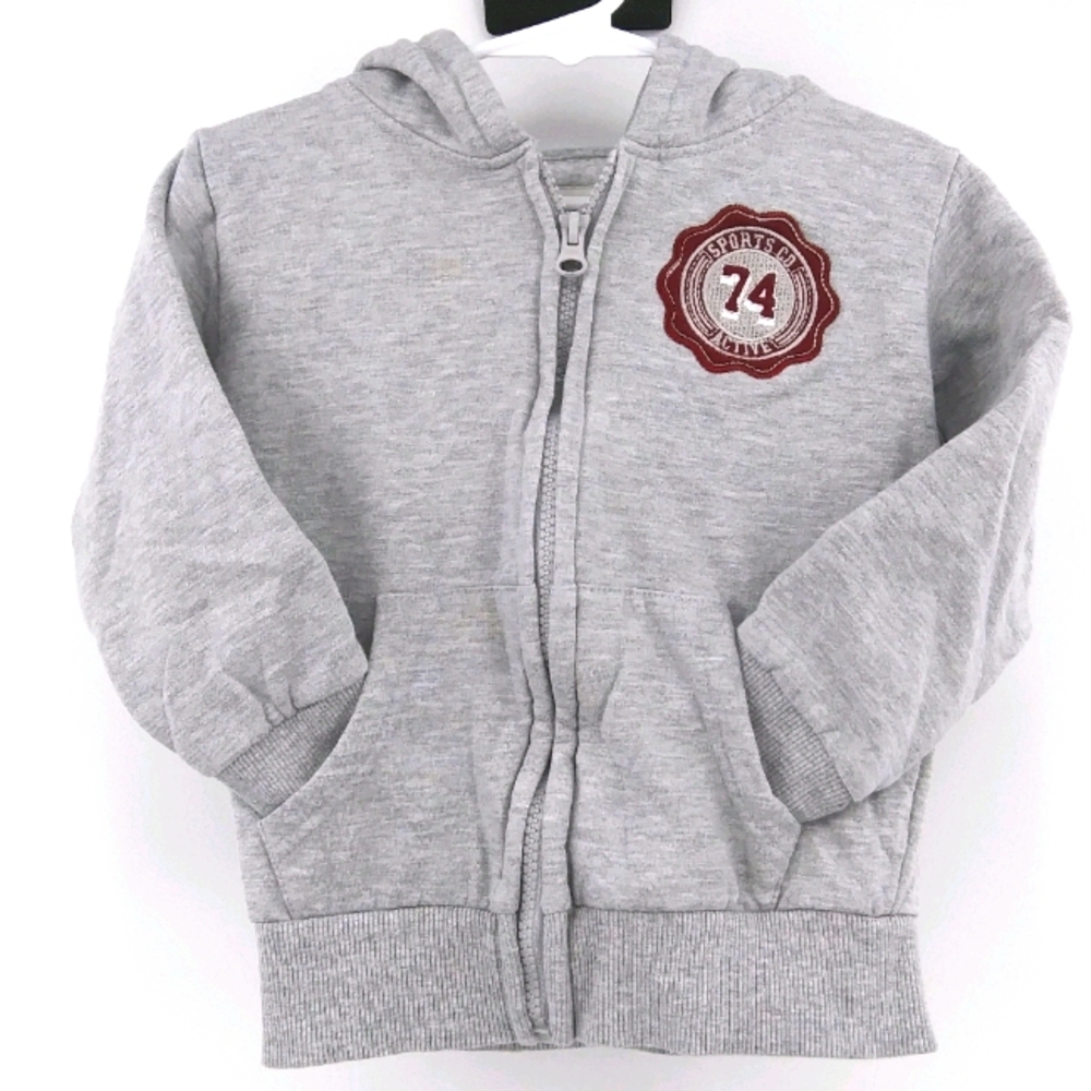 💙CRAFTED Heather Gray Active Wear Zip Up Hoodie